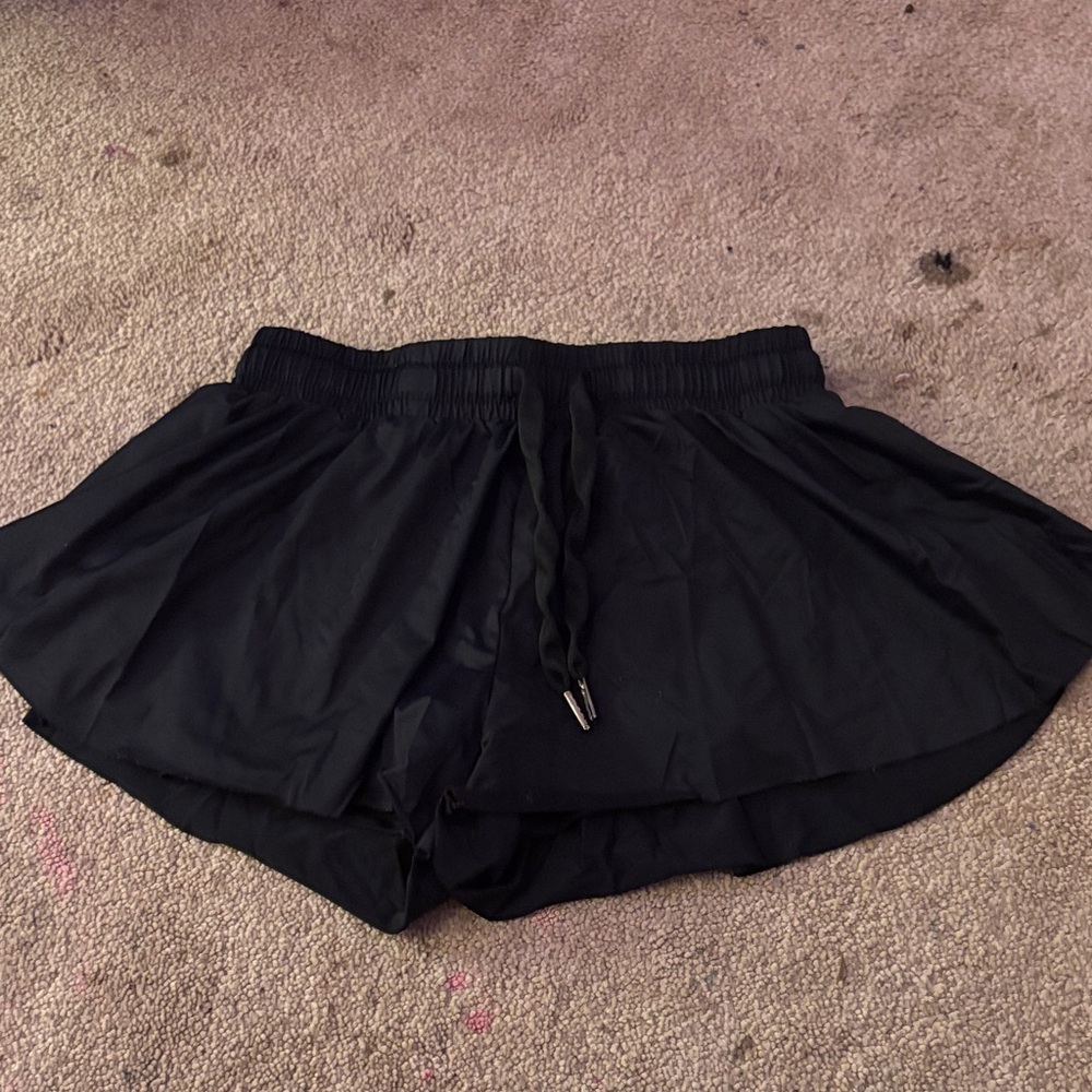 Women's Black Athletic Shorts